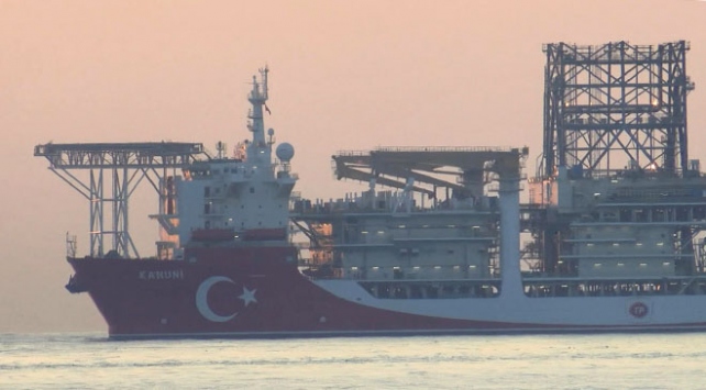Kanuni sondaj gemisi Kadıköy açıklarında demirledi