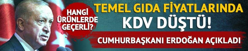 Cumhurbaşkanı Erdoğan duyurdu: Pirinç, makarna, et, balık, çay, kahve, su, süt, yağ, şeker…