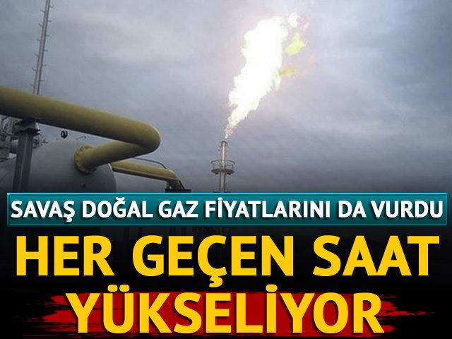 Rusya-Ukrayna savaşı doğal gaz fiyatlarını da vurdu!