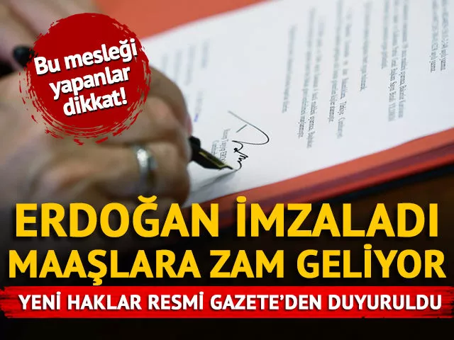 Erdoğan imzaladı, Resmi Gazete’de yayımlandı: