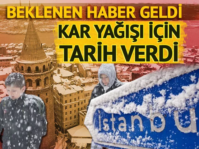 İstanbul’a kar geliyor!