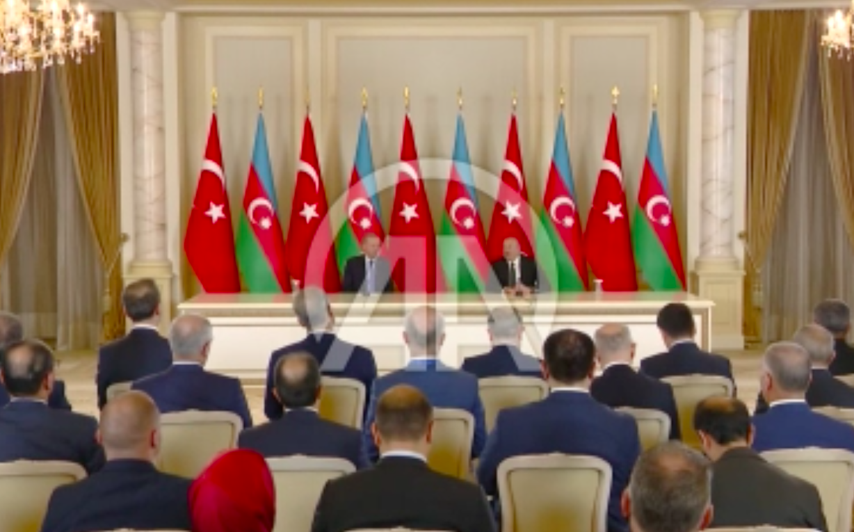 Azerbaycan Cumhurbaşkanı Aliyev: “Bölgenin genişlemesi, inkişafı, sabitliği ve güvenliği noktasında Türkiye Azerbaycan Birliği faktörü çok önemlidir”