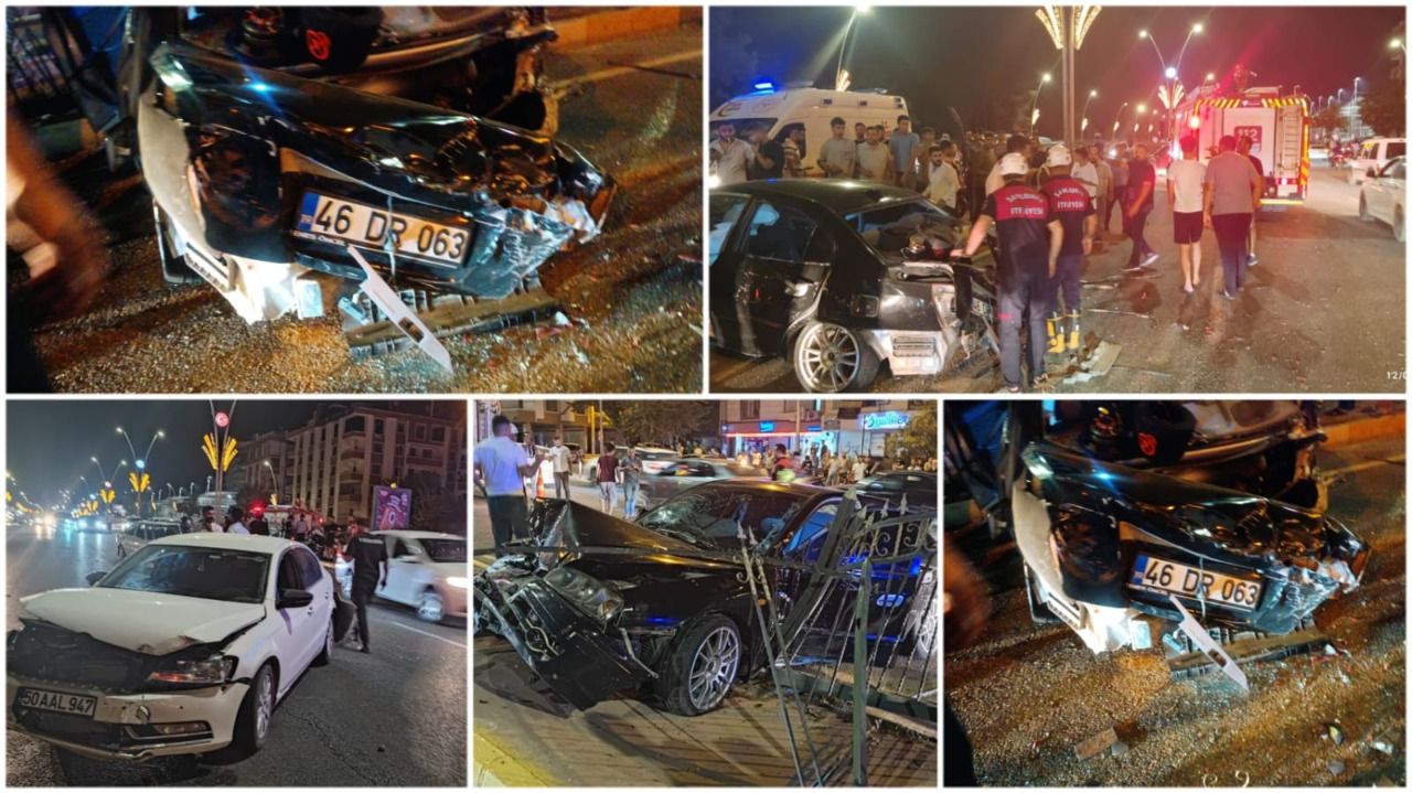 Şanlıurfa’da  zincirleme trafik kazası: 4 yaralı
